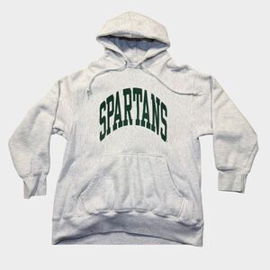 Michigan State Spartans Hoodie Mens XL Gray Pro-Edge Campus Classics Heavyweight